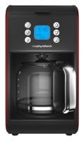 Morphy Richards Accents - Kombi-Kaffeemaschine - 1,8 l - Gemahlener Kaffee - 900 W - Rot