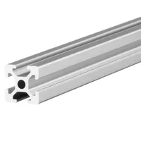 Konstruktionsprofil 20x20mm im Zuschnitt, Nut 6, Typ-I, 1-2 Meter, System-, Montage-, Vierkant-, Alu Profil (1, SILBER ELOXIERT, 20 x 20mm (2 Meter))