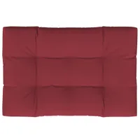 Tapicerowana poduszka na siedzisko 120 x 80 x 10 cm w kolorze czerwonego wina
