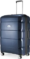 HAUPTSTADTKOFFER Britz - Veľký pevný kufor XL trolley rozšíriteľný kufor na kolieskach, TSA, 4 kolieska, 75 cm, 115 litrov, tmavomodrý