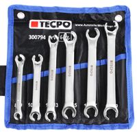 TECPO Offener Ringschlüssel-Satz 6-teilig