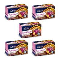 Meßmer Zimt Pflaume | 5x Zimtpflaume Vorteilspaket | 100 Teebeutel | Früchtetee mit Zimt und Pflaume-Zimt-Aroma