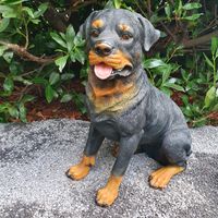 Hunde Figur Beagle Gibbs schlafend Tierfigur Hundfigur Garten Gartenfigur 