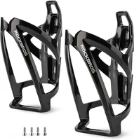 ROCKBROS 2 pcs Flaschenhalter Fahrrad Trinkflaschenhalter, 35g, für MTB Rennrad Fahrrad, schwarz