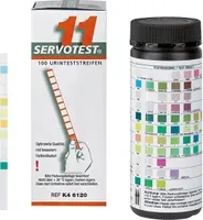 Servotest 11 Urinteststreifen 100 Stück Teststreifen zur Sofort-Urindiagnose