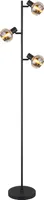 Globo Lighting Stehleuchte Metall schwarz matt, 3x E14