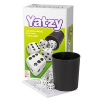 hra s kockami yatzy s 8-dielnou pohárovou doskou