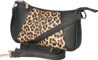 Kaerlek Damen Schultertasche Schwarz Kunstleder-