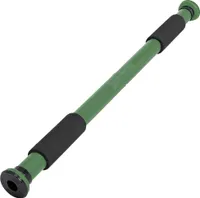 SPORTINATOR Klimmzugstange für Türrahmen 60-102 cm – Stabil, kein Bohren, bis 150 kg belastbar, rutschfeste Griffe, für Oberkörper grün | STR-111