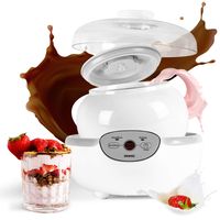 Duronic YM1 Elektrischer Joghurtbereiter mit digitalem Bildschirm und 1 Keramiktopf 1500 ml - Perfekt für die Zubereitung von hausgemachtem Joghurt, Saucen und Milchdesserts