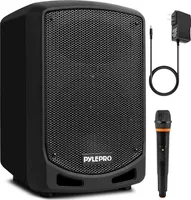 Pyle PA Musikbox, Partybox, Tragbare Karaoke Maschine mit Mikrofon, Party Lautsprecher mit Bluetooth, Sound Anlage 8'' Subwoofer, PA Anlage