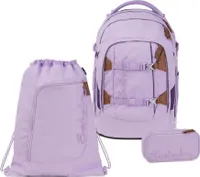 Satch Pack Nordic Purple Skandi Schulrucksack Set 3tlg.