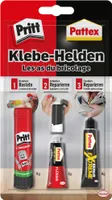 Pritt/Pattex Klebehelden 3 Klebeprodukte auf Blisterkarte