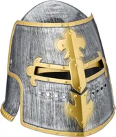 relaxdays Ritter Helm mit klappbarem Visier
