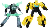 Hasbro Transformers EarthSpark Cyber-Combiner Bumblebee und Mo Malto, Spielfigur