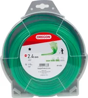 Oregon Mähfaden Trimmerfaden grün / 2,4 mm Länge 88 m für Rasentrimmer Motorsense Freischneider