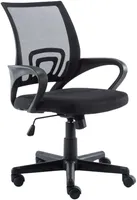 DELUKE® Bürostuhl PARIS - 88x56x54, Schwarz | Kunstleder | Kunststoff Gestell | ergonomische Bürostühle Homeoffice Stuhl mit Rollen