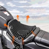 Gel-Motorrad Sitzmatte Honeycomb Atmungsaktiver Motorrad Sitz Scooter Silikon Eis Kühlkissen Motorräder