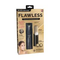 FLAWLESS - Gesichts-Epilierer - USB wiederaufladbar - 2 Ersatzköpfe - beseitigt sofort Flusen - Schwarz