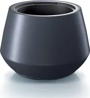 Sleek Planter with Smooth Surface and Elevated Tapered Base - Available in Multiple Colors