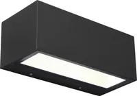 Lutec GEMINI 6939412011639 LED-Außenwandleuchte 20 W Schwarz Lampe Leuchte Licht