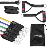 Hop-Sport Fitness Tube Set  Gymnastikbänder Trainingsbänder Widerstandsbänder Expander HS-R050RT