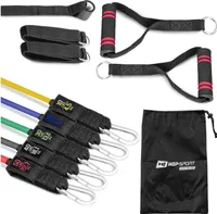 Hop-sport Sada odporových gum expandérů - v rozsahu od 4,5 až do 22,7 kg