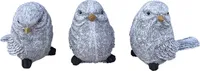 stoneandstyle Steinfigur 3er Set Vögel frostfest Steinguss