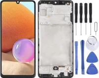 Für Samsung Galaxy A32 4G A325 Display Full LCD mit Rahmen Einheit Touch Ersatzteil Reparatur Schwarz