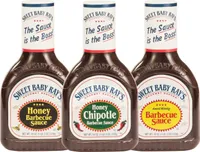 Sweet Baby Ray's 3er SET Barbecue Sauce - Original BBQ, BBQ-Chipotle, Honey-BBQ | Probierpaket Geschenkset Grillsoßen