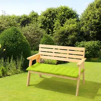 JEMIDI Bankauflage Sitzkissen für Bank - 120x40cm - Auflage Kissen Palettenkissen - Polsterauflage für Gartenbank Hollywoodschaukel - Grün