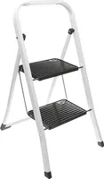 HOMESTYLING Stopnie stalowe 2 stopnie biały / czarny KO-C80001220