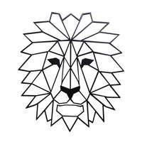 Hansmeier Hirsch Wanddeko Metall - 30x30cm Industrial Style Schwarz