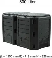Komposter Compogreen 800 l - Schwarz
