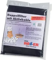 Universal Aktivkohlefilter / Aktiv-Kohlefilter für jede Dunstabzugshaube geeignet- zuschneidbar - 47x57cm - Set Fettfilter + Aktivkohle für geruchsfreie Küche