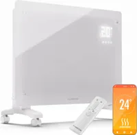 Klarstein Elektroheizung, 1500 W Konvektor Heizung Freistehend & Wandmontage, Elektroheizung Energiesparend mit App-Control & Bodenrollen, Heizung Elektrisch, Heizkörper Elektrisch mit Thermostat