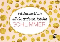 Postkarte MainSpatzen "Ich bin nicht wie all die anderen. Ich bin schlimmer"