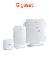 Gigaset Elements Alarm-System mit Infrarot-Bewegungsmelder, Tür-/Fenstersensor und Basisstation - Starter Kit für Smart-Home Einsteiger, weiß