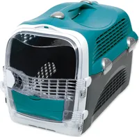 Transportbox Catit Cabrio Carrier Türkis / Grau ca. 51 x 33 x 35 cm