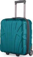 Suitline - Bagaż podręczny 45x36x20 cm mała walizka EasyJet Underseat Trolley, walizka kabinowa 45 cm bezpłatny limit bagażu samolot pod siedzeniem pilota wózek 30 litrów, aqua green