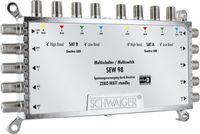 Schwaiger SAT-Multischalter 9-8 SEW98 531 passiv mit 9 Eingängen & 8 Ausgängen