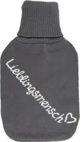 Cremefarbene Wärmflasche, Lieblingsmensch,