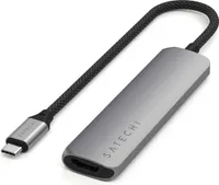 Satechi, Multiportový rozbočovač USB-C 4 v 1 4K Power Delivery 100 W, šedý