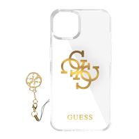 Guess für iPhone 13 Pro Max Schutzhülle Handyhülle Cover Case 4G Gold Charms Collection