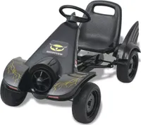 vidaXL Gokart na pedały z regulowanym siedziskiem czarny