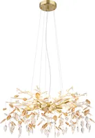 Globo Lighting Luster Metall goldfarben matt, 8x G9
