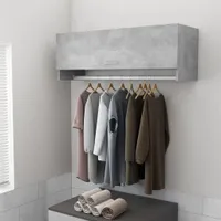 "2024"cloris Kleiderschrank Betongrau 100x32,5x35 cm Holzwerkstoff - Kleiderschränke CHY42968971