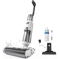 JONR ED12 Nass Trockensauger, 850ml Wassertank, 35 Minuten, Kantenreinigungsbürste 6mm, automatische Reinigungsfunktion, für Hartböden, Tierhaare