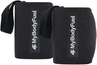 MyBodyFuel Wrist Wraps, Handgelenkbandagen für Fitness und Crossfit, Polsbescherming für Krafttraining, 2 Stück (Schwarz)