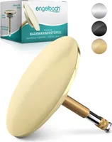 Engelbach® Badewannenstöpsel mit Universaler Passform - Doppel Dichtung, Gold